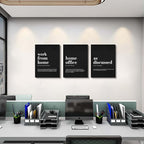 Framed Office Decor Canvas Wall Art - Image 2
