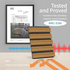 Art3d 4 Pieces 94.5" x 7.9" Acoustic Slat Wood Wall and Ceiling Panels - Image 4