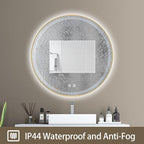 Itrue 36 Inch LED Bathroom Round Mirror, Adjustable Color Temp & Brightness - Image 4