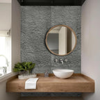 5-Pack 3D Faux Stone Wall Panels, PU Cement-Texture Wainscoting Panels - Image 7
