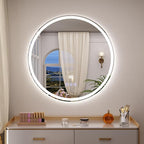BEAUTYPEAK 30x30 LED Round Bathroom Mirror - Image 9