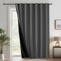 RYB HOME Extra Wide 100% Blackout Patio Door Curtain 96 inch Long, Grommet Room by RYBHOME