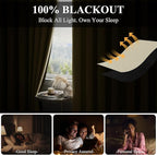 RYB HOME Extra Wide Blackout Curtain - Image 3