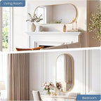 Sweetcrispy 24" x 48" Gold Bathroom Mirror - Image 4