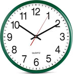 Bernhard Products Hunter Green Wall Clock, Silent Non Ticking by BernhardProducts