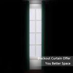 LEMOMO Dark Green Thermal Blackout Curtains/38 x 84 Inch/Set of 2 Panels Room - Image 3