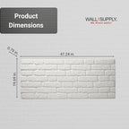Wall!Supply 3D Wall Panels – Faux Brick, Covers 25.84 Sq Ft - Image 5