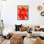 Retro Hippie Trippy Posters Vintage Red 70s 80s Wall Art Trendy Face Eye Canvas - Image 5