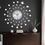 SIN&MI Large Wall Clock for Living Room Decor Non-Ticking Quiet Metal Quartz - Image 7