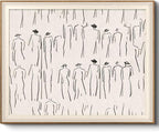 VIYYIEA Framed Wall Art for Living Room, Sketch Canvas Prints, Minimalist Home by VIYYIEAART