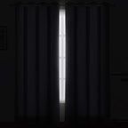 LEMOMO Blackout Curtains 66 x 95 inch/Grey Curtains Set of 2 Panels/Thermal - Image 3