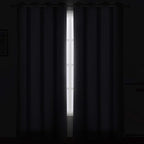 LEMOMO Blackout Curtains 52 x 84 Inch Long Grey Curtains Set of 2 Panels - Image 3