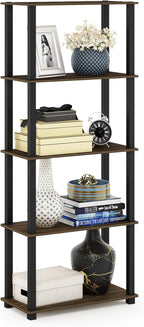 Furinno TURN-S-TUBE Book Shelf, 5-Tier Toolless Storage Shelves by Furinno-FitsYourSpaceFitsYourBudget