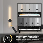Battery Operated Modern Wall Sconces, Dimmable Wireless Wall Light Set of Two - Image 3