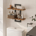 HOOBRO Floating Shelves, 15 Inch Wall Shelf Set of 2, Wall Mounted Storage - Image 8