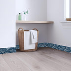 Blue Abstract Wallpaper Border 196x4 Inch Peel and Stick Wall Border Modern - Image 4