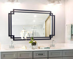 32" x 47" Large Wall Mirror for Living Room Decor, Horizontal/Vertical Hanging - Image 4
