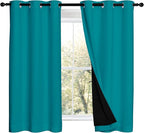 NICETOWN 100% Blackout Curtains 54 inches Long, Double-Deck Completely Blackout - Image 2