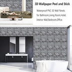 3D Wall Panels Peel and Stick, 3D Brick Wallpaper Peel and Stick, 10 Pack - Image 7