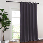 NICETOWN Room Divider Curtain 132 Inches Long, Wide Blackout Sliding Door - Image 7