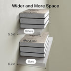 BAYKA White Floating Shelves for Wall, Rustic Wood Wall Shelves - Image 7