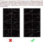Chejiaye 10pcs Marble Peel and Stick Backsplash Waterproof Washroom Wall Panels - Image 8