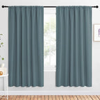 NICETOWN 2 Panels Blackout Curtains, Rod Pocket Window Curtains Room Darkning by NICETOWN