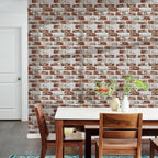 Commomy 10 Pcs 3D Brick Peel and Stick - Image 2