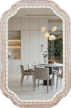 Reflinto 36x24 inch Rustic Farmhouse Wall Mirrors by ReflintoWallDecor