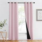 NICETOWN 100% Blackout Window Curtain Panels, Heat and Cold Blocking Drapes by NICETOWN