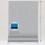 SHUFA Gray Cotton-Like Textured Grasscloth Wallpaper Matte Thick Real Woven - Image 9