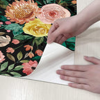 JiffDiff Floral Pattern Self-Adhesive Contact Paper, Oil and Water Resistant - Image 6