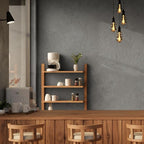 WADILE Dark Gray Concrete Wallpaper 15.7 in * 354 in, Cement Contact Paper 3D - Image 5