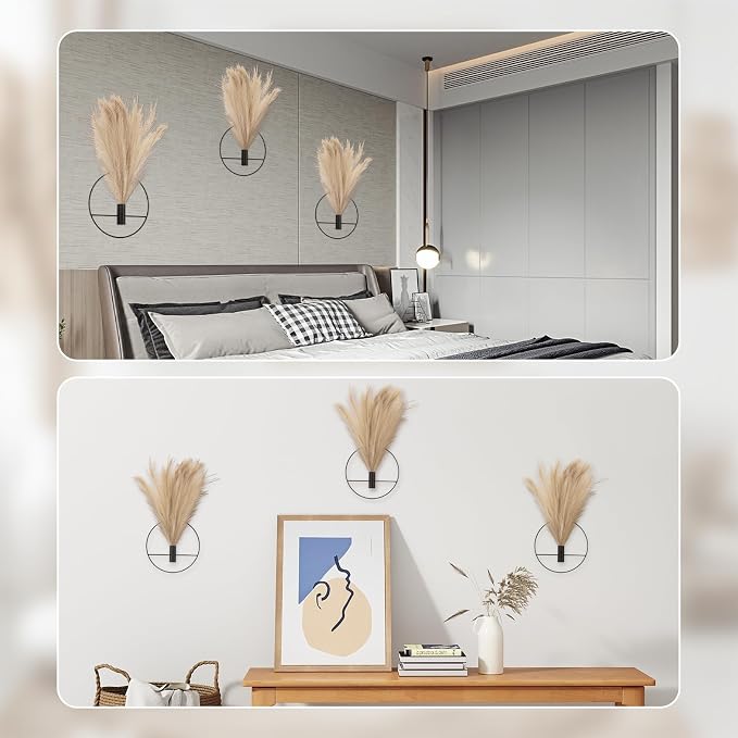 3 Pcs Wall Plants Artificial Decor, Boho Wall Decor, Home Office Living Room - Image 7