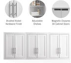 Crosley Furniture Savannah 3-Piece Wall Kitchen Storage Cabinet, Cabinets - Image 6