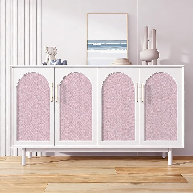 Pink Peel and Stick Wallpaper Fabric Contact Paper 15.7inchx 118.1inch Vintage - Image 6