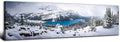 Snow Mountain Canvas Wall Art White Clouds Misty Forest Landscape Prints by AREBOLOLLC