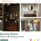 Shenmoyl Battery Operated Wall Sconce - Image 7