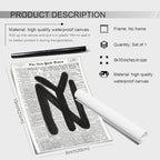 noxozoqm Black and White Newspaper Wall Art Vintage New York City Poster Trendy - Image 2