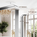 55"x 30" Silver Bathroom Mirror - Image 5