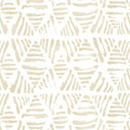 Peel and Stick Wallpaper Boho Wall Paper Geometric Beige and White Contact by Fiula