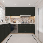 Yancorp 15.7"x787"/65.6 Feet Matte Black Peel and Stick Wallpaper Removable - Image 3