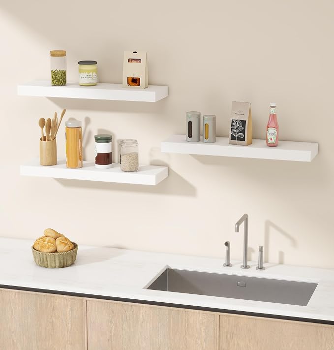 Vervida® White Floating Shelves - Image 6