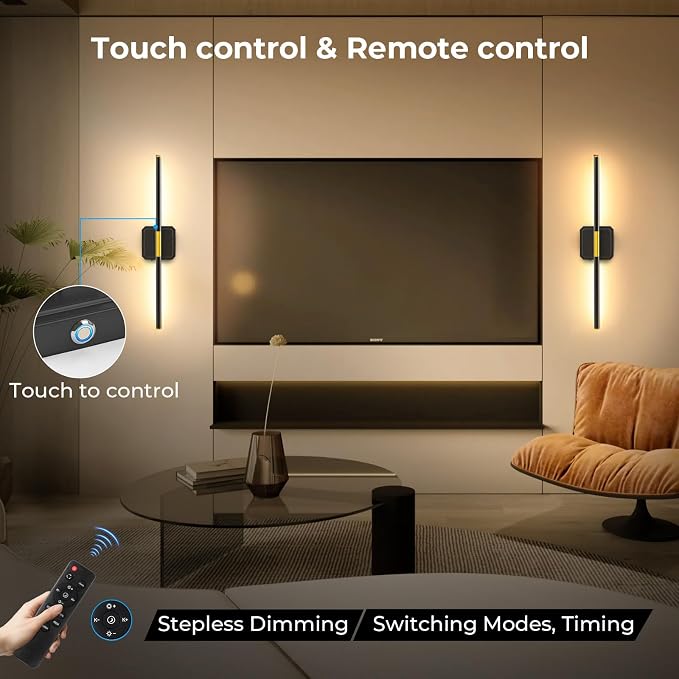 GvvooHome Battery Operated Wall Sconce Detachable 360°Rotate, Wireless Wall - Image 4