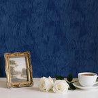 Blue Velvet Fabric Wallpaper Peel and Stick Felt Contact Paper 17.7"x80" - Image 6