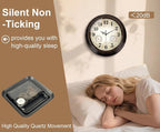 Vintage Wall Clock 16 Inch Quartz Silent Non-Ticking Analog Clock - Image 4
