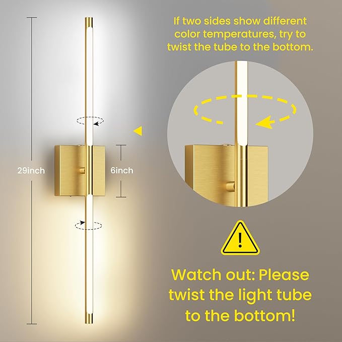 Battery Operated Wall Sconces Set of Two, 10000mAh Rechargeable Wall Lights - Image 2