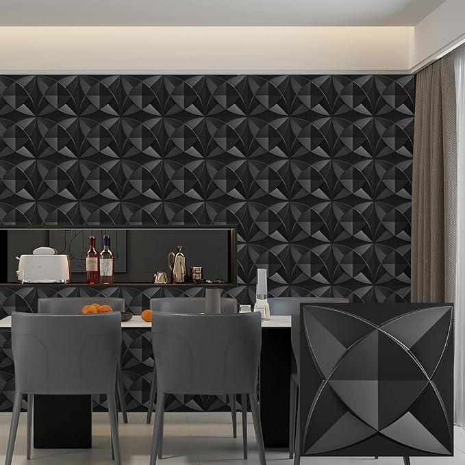 Heikki 30 Pack 3D Wall Panel for Interior Wall Décor, PVC Flower Textured Wall by YourBestChoices