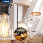 Amico Farmhouse Bathroom Vanity Light Fixtures, Rustic 6-Light Industrial - Image 3