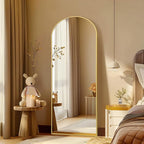 56"X18" Arched Full Length Mirror, Tempered Glass Full Body Mirror - Image 2